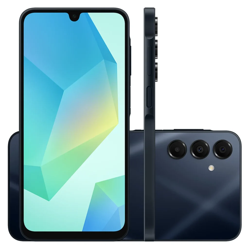 Samsung Galaxy A16 5G com tela AMOLED de 6,7” e conectividade 5G, ótimo custo-benefício em 2025.