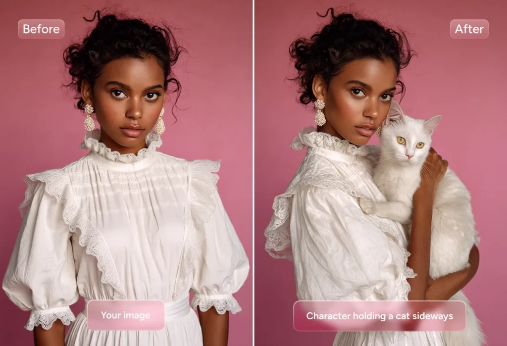 Edição de fotos usando o Nano Banana